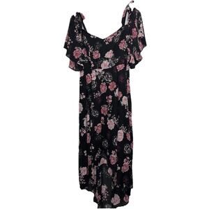TORRID Women’s Floral Print Maxi Dress High Low Flutter Sleeve NWT Size 0X